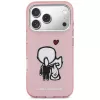 KARL LAGERFELD Karl & Choupette Back Custodia MagSafe per iPhone 17 Pro rosa