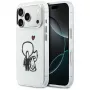 Karl Lagerfeld Karl & Choupette Back Custodia MagSafe per iPhone 17 Pro Max, trasparente