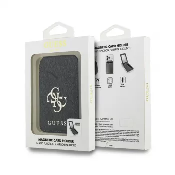 Guess 4G Stand & Mirror Portafoglio MagSafe con specchio, nero