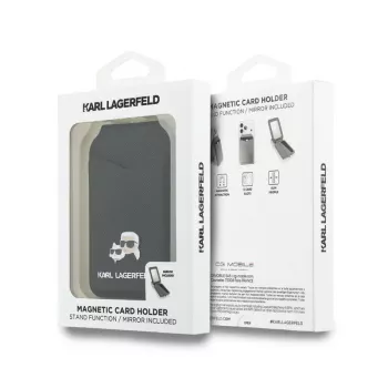 Karl Lagerfeld Stand Mirror Portafoglio MagSafe nero