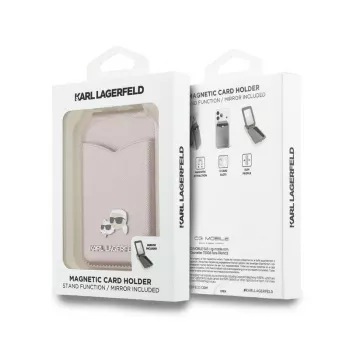 Karl Lagerfeld Stand Mirror Portafoglio MagSafe rosa