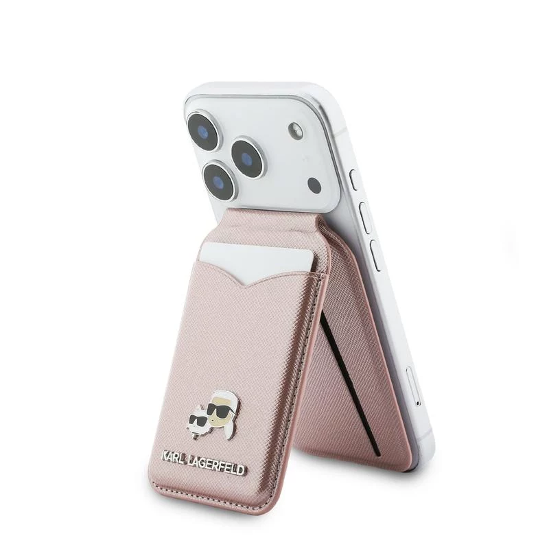 Karl Lagerfeld Stand Mirror Portafoglio MagSafe rosa