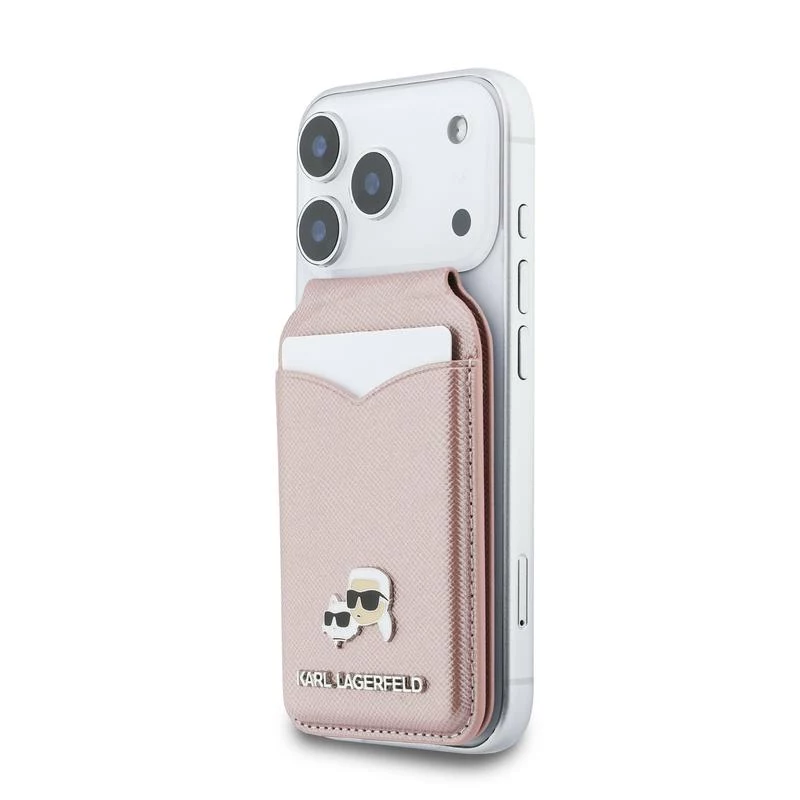 Karl Lagerfeld Stand Mirror Portafoglio MagSafe rosa