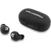 Karl Lagerfeld Saffiano Logo ENC Auricolari TWS neri
