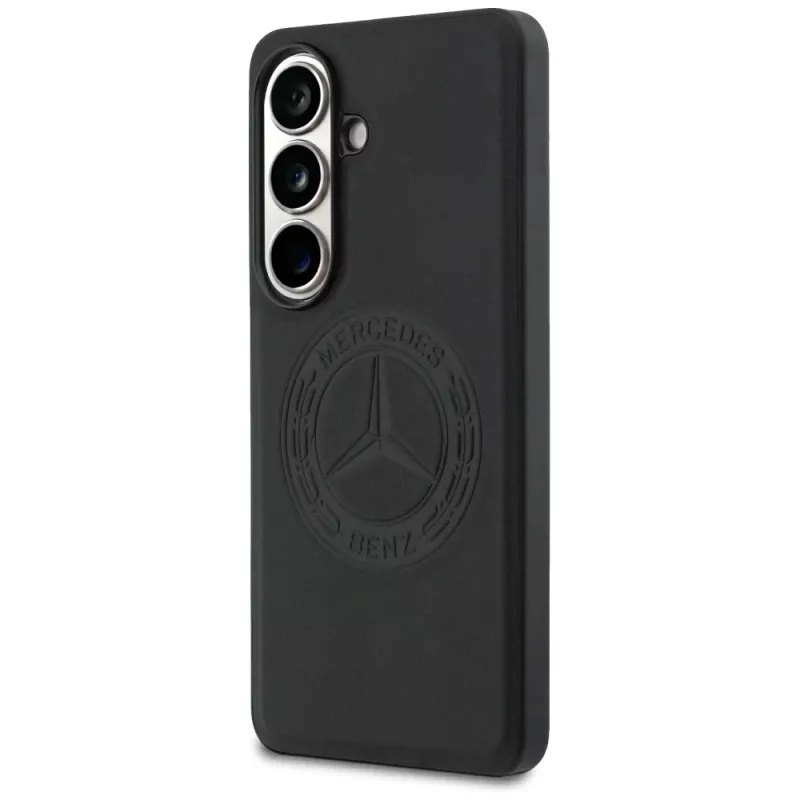 Custodia Mercedes-Benz Vintage Logo MagSafe per Samsung Galaxy S26, nero