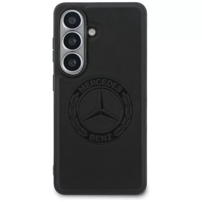 Custodia Mercedes-Benz Vintage Logo MagSafe per Samsung Galaxy S26, nero