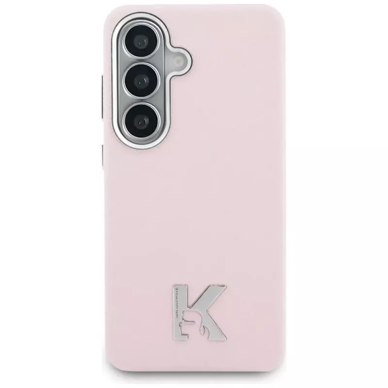 Karl Lagerfeld K Metal Logo Custodia MagSafe per Samsung Galaxy S26, rosa