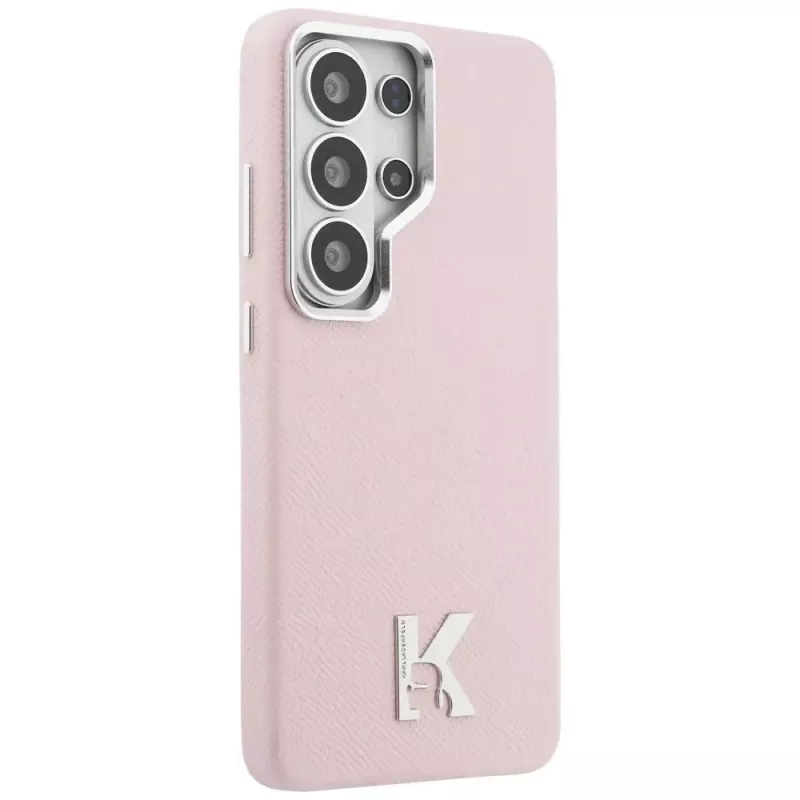 Karl Lagerfeld K Metal Logo Custodia MagSafe per Samsung Galaxy S26 Ultra rosa