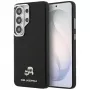 Karl Lagerfeld Saffiano KC Metal Logo Custodia MagSafe per Samsung Galaxy S26 Ultra nero