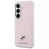 Karl Lagerfeld Saffiano KC Metal Logo Custodia MagSafe per Samsung Galaxy S26 - rosa