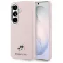 Karl Lagerfeld Saffiano KC Metal Logo Custodia MagSafe per Samsung Galaxy S26+ rosa
