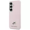Karl Lagerfeld Saffiano KC Metal Logo Custodia MagSafe per Samsung Galaxy S26+ rosa