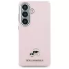 Karl Lagerfeld Saffiano KC Metal Logo Custodia MagSafe per Samsung Galaxy S26+ rosa
