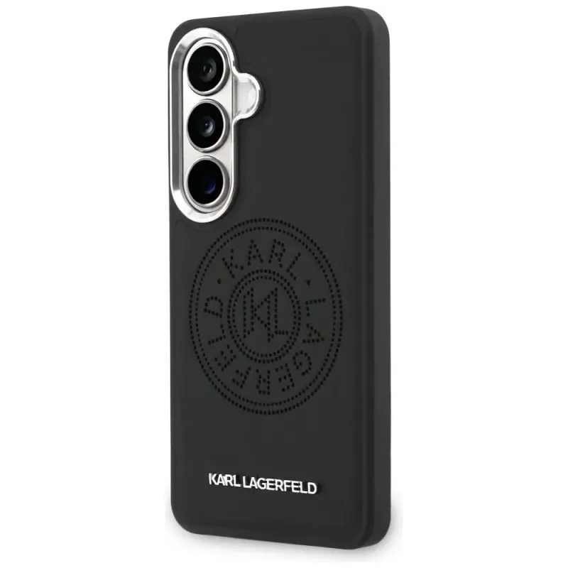 Karl Lagerfeld Perforated KLMagSafe Custodia per Samsung Galaxy S26 Nero
