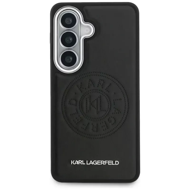 Karl Lagerfeld Perforated KLMagSafe Custodia per Samsung Galaxy S26 Nero