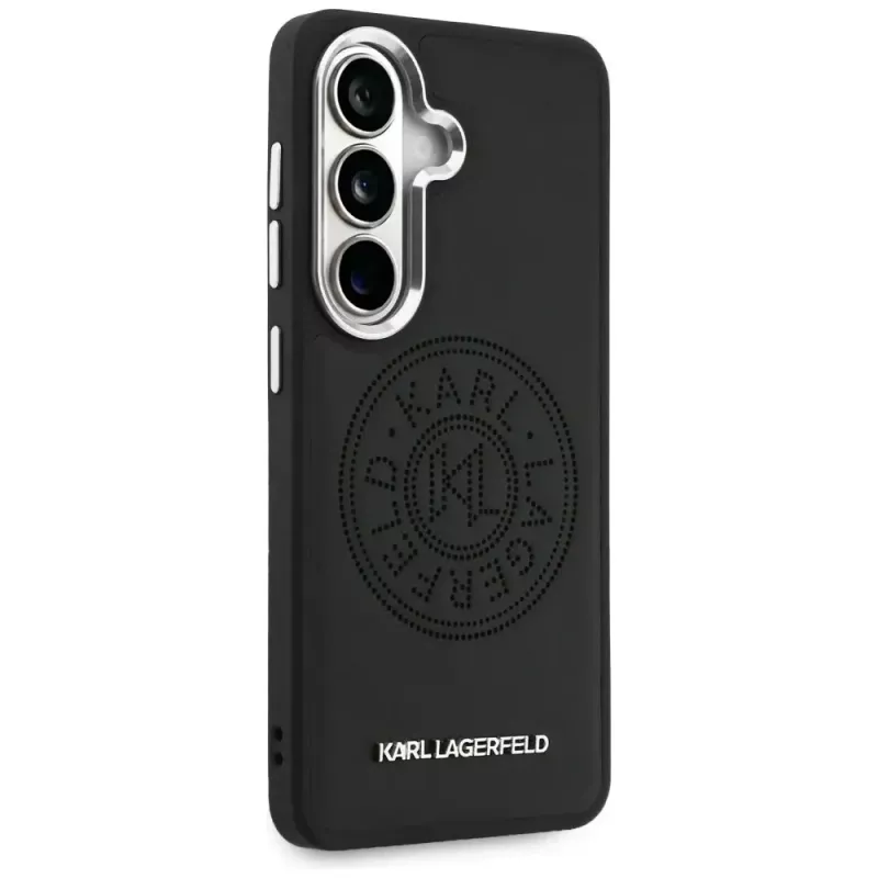 Karl Lagerfeld Perforated KLMagSafe Custodia per Samsung Galaxy S26 Nero