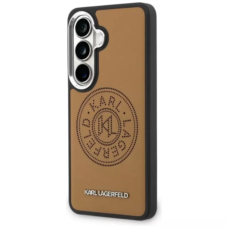 KARL LAGERFELD Perforated KLMagSafe Custodia per Samsung Galaxy S26, Marrone