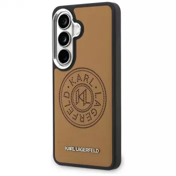 KARL LAGERFELD Perforated KLMagSafe Custodia per Samsung Galaxy S26+ Marrone