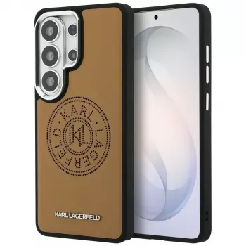 KARL LAGERFELD Perforated KLMagSafe Custodia per Samsung Galaxy S26 Ultra - Marrone