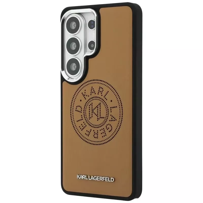 KARL LAGERFELD Perforated KLMagSafe Custodia per Samsung Galaxy S26 Ultra - Marrone