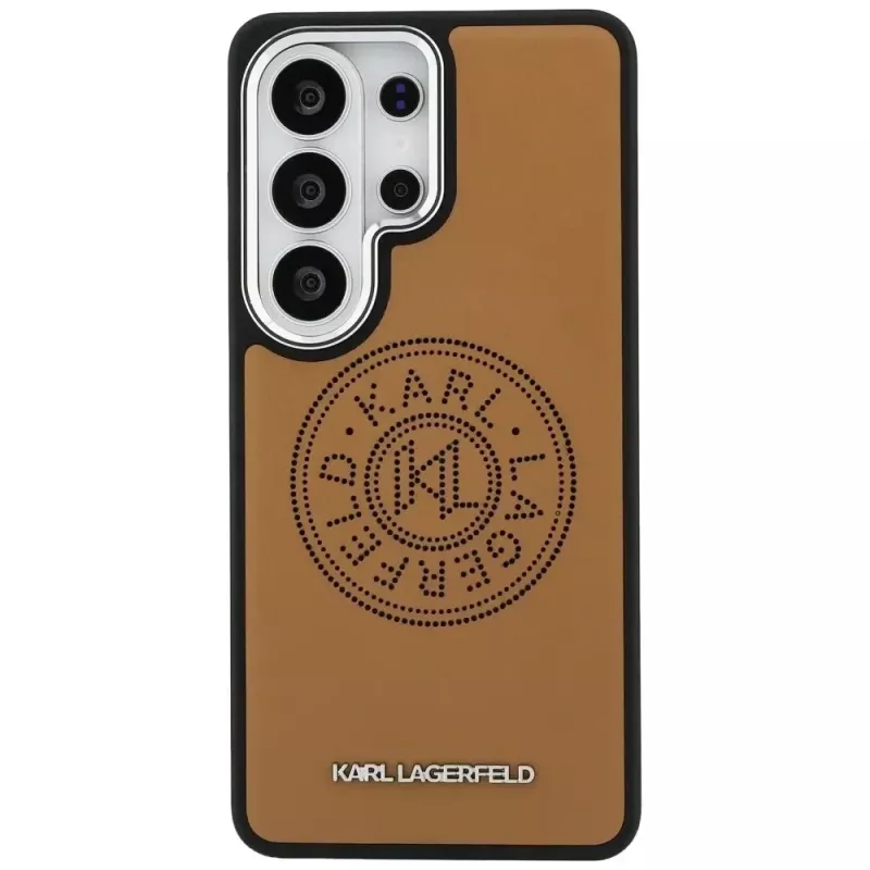 KARL LAGERFELD Perforated KLMagSafe Custodia per Samsung Galaxy S26 Ultra - Marrone