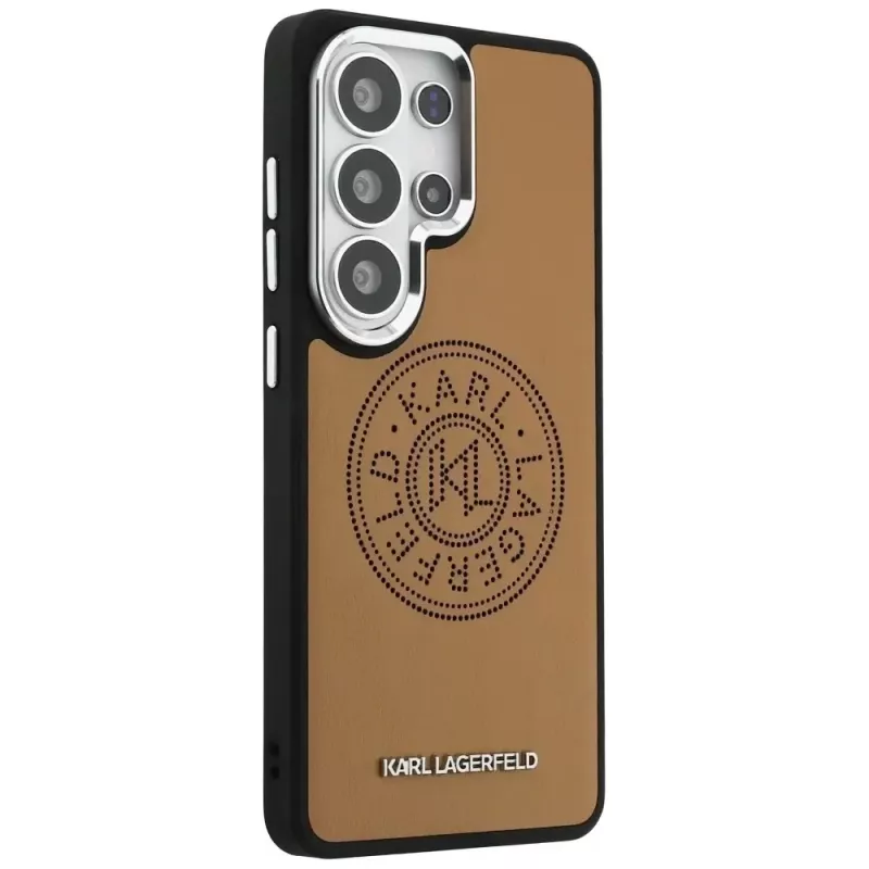 KARL LAGERFELD Perforated KLMagSafe Custodia per Samsung Galaxy S26 Ultra - Marrone