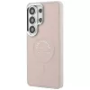 Karl Lagerfeld Embossed Ring RSG Logo Custodia MagSafe per Samsung Galaxy S26 Ultra - Rosa