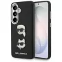 KARL LAGERFELD Saffiano DoubleHeads Metal Custodia per Samsung Galaxy S26, Nero