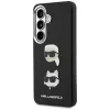Karl Lagerfeld Saffiano Double Heads Metal Custodia per Samsung Galaxy S26+ Nero