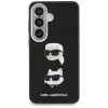 Karl Lagerfeld Saffiano Double Heads Metal Custodia per Samsung Galaxy S26+ Nero