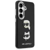 Karl Lagerfeld Saffiano Double Heads Metal Custodia per Samsung Galaxy S26+ Nero