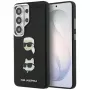 Karl Lagerfeld Saffiano Double Heads Metal Custodia per Samsung Galaxy S26 Ultra Nero