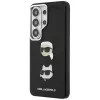 Karl Lagerfeld Saffiano Double Heads Metal Custodia per Samsung Galaxy S26 Ultra Nero
