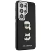 Karl Lagerfeld Saffiano Double Heads Metal Custodia per Samsung Galaxy S26 Ultra Nero