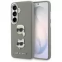 Karl Lagerfeld Saffiano DoubleHeads Metal Custodia per Samsung Galaxy S26 Argento