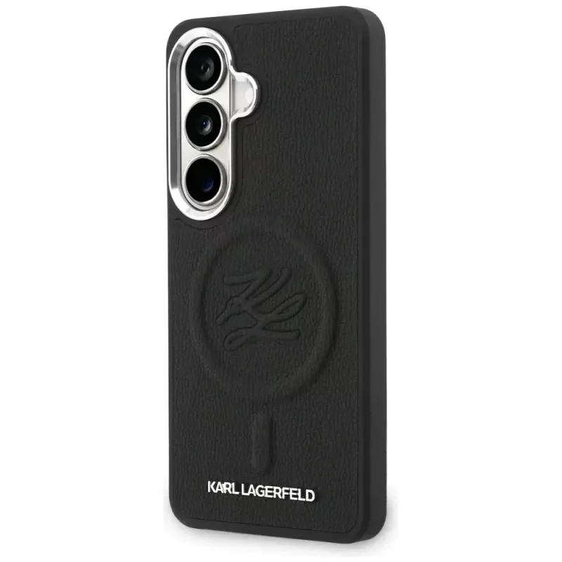 Karl Lagerfeld Embossed Ring Initials Custodia MagSafe per Samsung Galaxy S26+ Nero