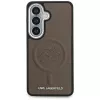 KARL LAGERFELD Embossed Ring Initials Custodia MagSafe per Samsung Galaxy S26+ Marrone