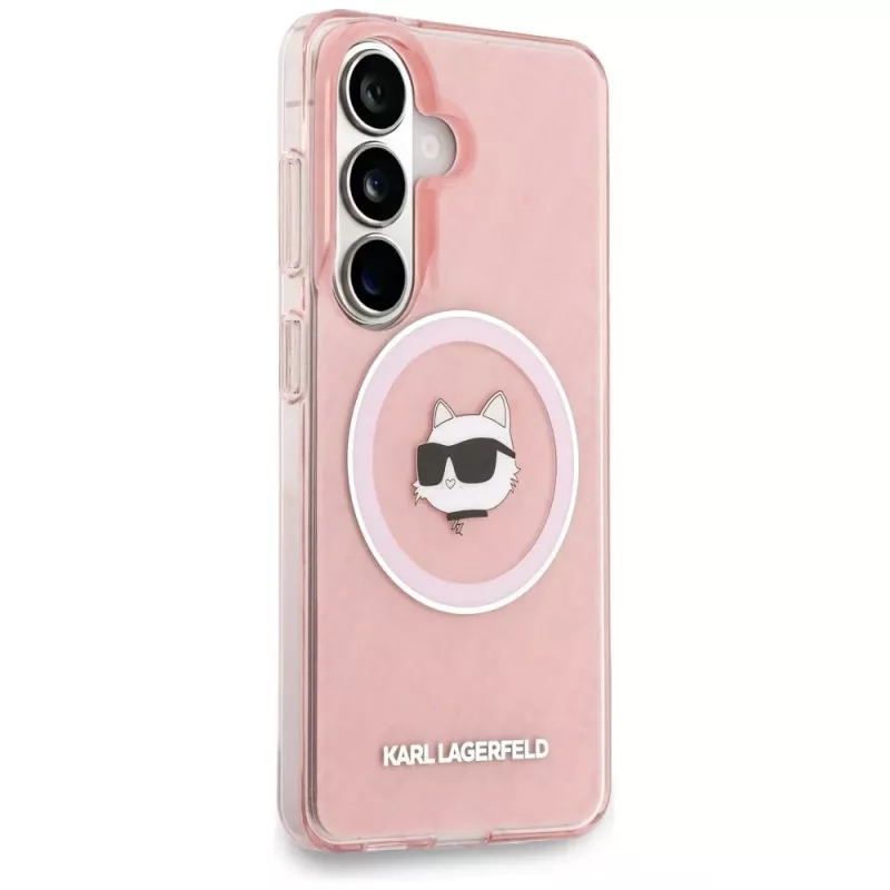 KARL LAGERFELD IML Repeated Choupette Custodia MagSafe per Samsung Galaxy S26, Rosa