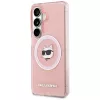 Karl Lagerfeld IML Repeated Choupette Custodia MagSafe per Samsung Galaxy S26+ Rosa