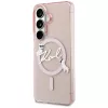 Karl Lagerfeld IML KC Script Custodia MagSafe per Samsung Galaxy S26, Rosa