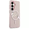 Karl Lagerfeld IML KC Script Custodia MagSafe per Samsung Galaxy S26, Rosa