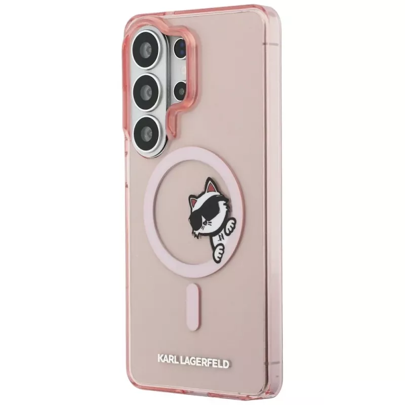 KARL LAGERFELD IML Peekaboo Choupette Custodia MagSafe per Samsung Galaxy S26 Ultra, Rosa