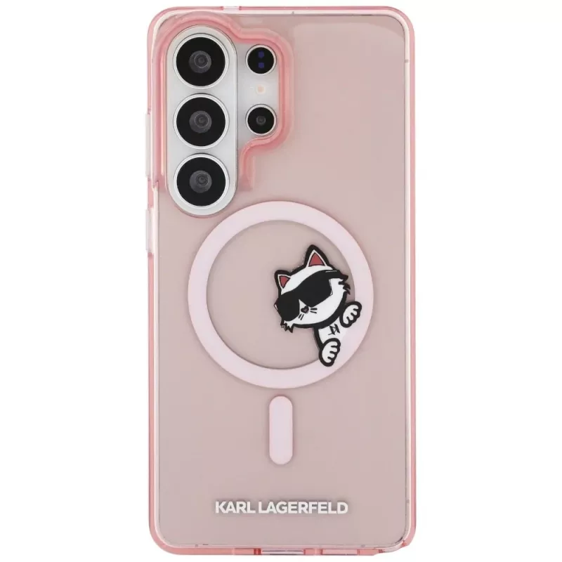 KARL LAGERFELD IML Peekaboo Choupette Custodia MagSafe per Samsung Galaxy S26 Ultra, Rosa