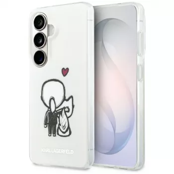 KARL LAGERFELD IML Karl & Choupette Custodia MagSafe per Samsung Galaxy S26, Trasparente