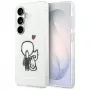 KARL LAGERFELD IML Karl & Choupette Custodia MagSafe per Samsung Galaxy S26, Trasparente