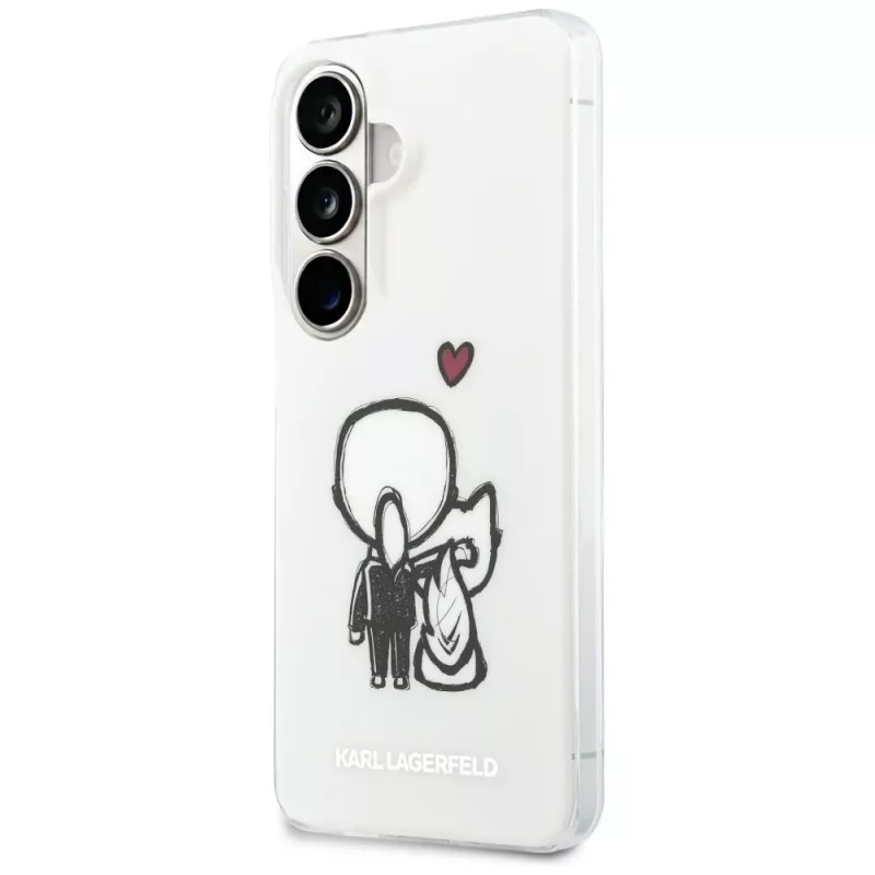 KARL LAGERFELD IML Karl & Choupette Custodia MagSafe per Samsung Galaxy S26, Trasparente