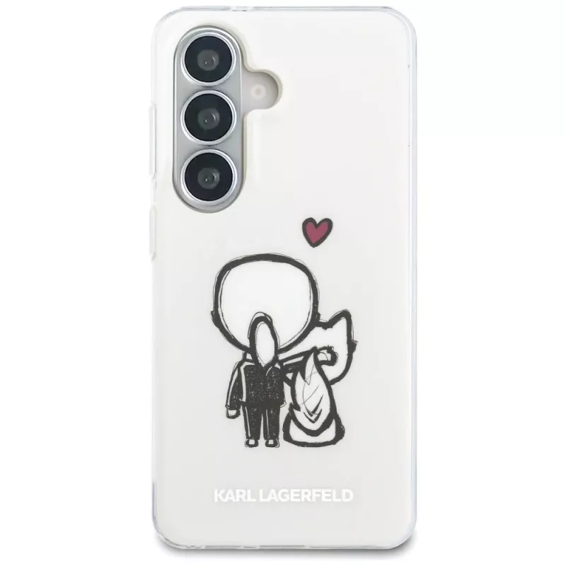 KARL LAGERFELD IML Karl & Choupette Custodia MagSafe per Samsung Galaxy S26, Trasparente