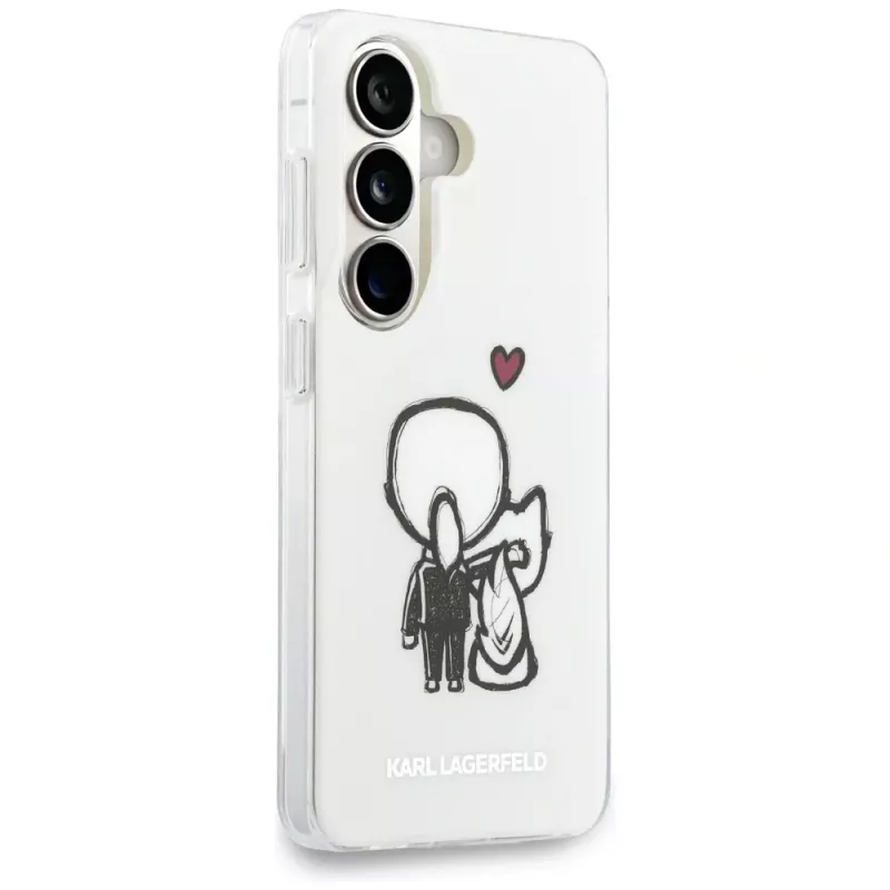 KARL LAGERFELD IML Karl & Choupette Custodia MagSafe per Samsung Galaxy S26, Trasparente