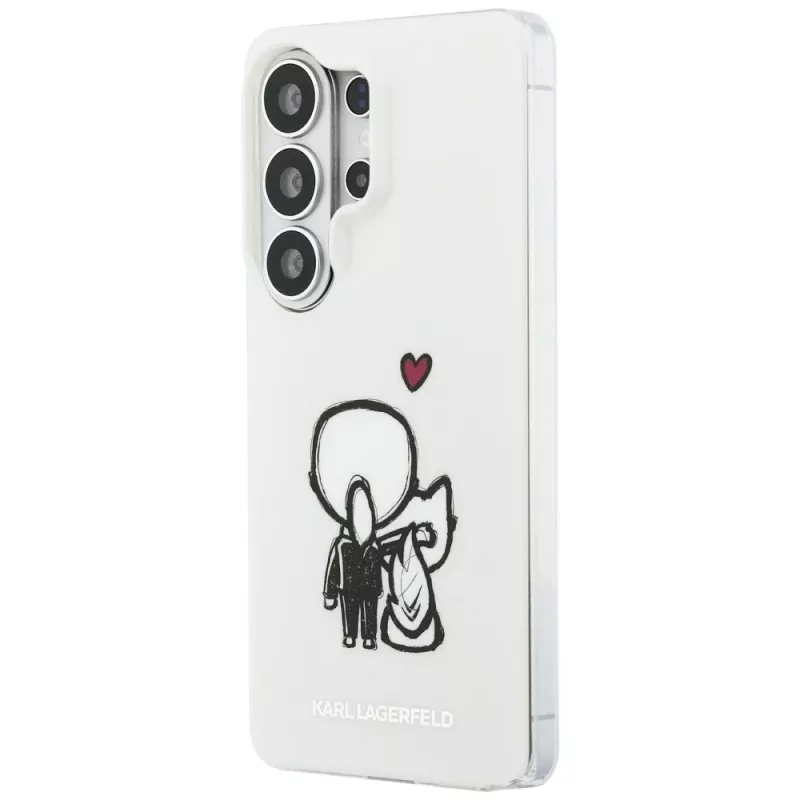 KARL LAGERFELD IML Karl & Choupette Back Cover MagSafe per Samsung Galaxy S26 Ultra, Trasparente