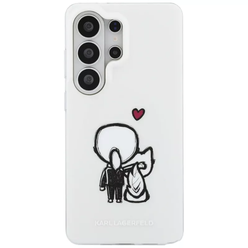 KARL LAGERFELD IML Karl & Choupette Back Cover MagSafe per Samsung Galaxy S26 Ultra, Trasparente